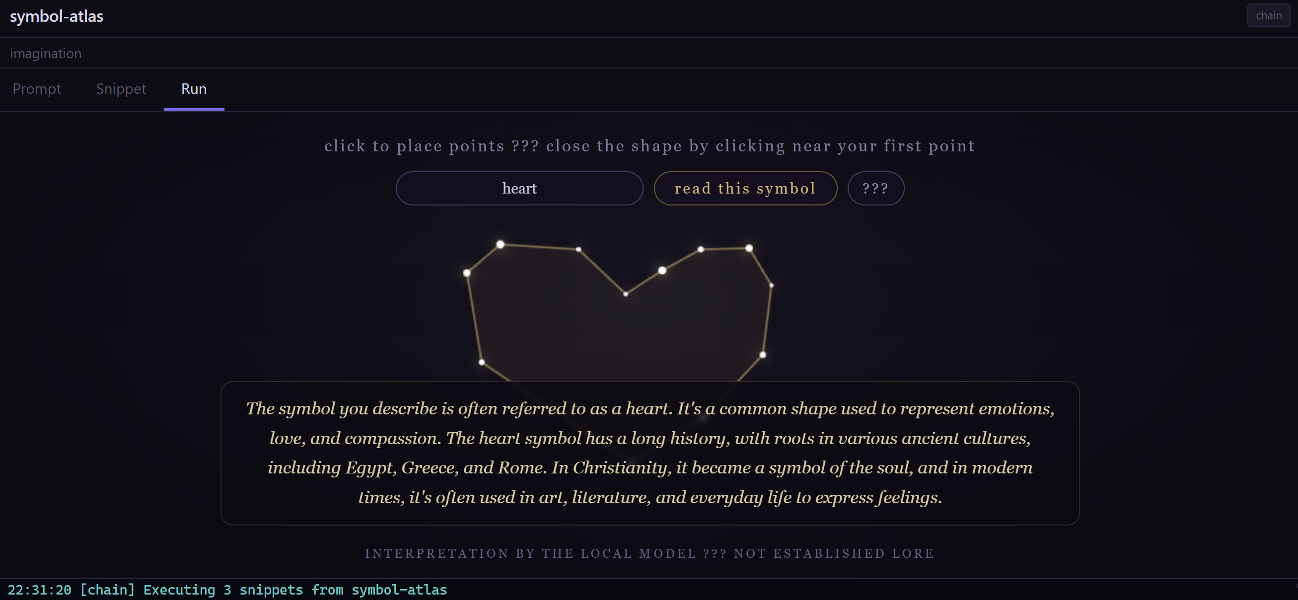 symbol-atlas: a hand-drawn heart, with the model's interpretation beneath and a small